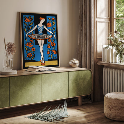 Vintage Ballerina Poster