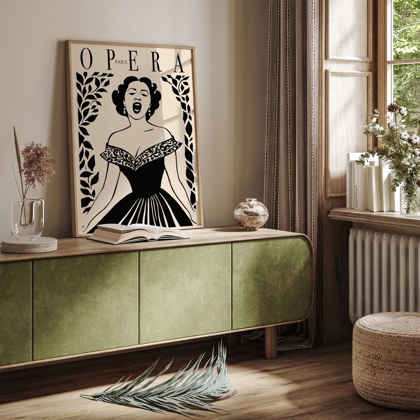 Paris Opera Elegant Music Poster