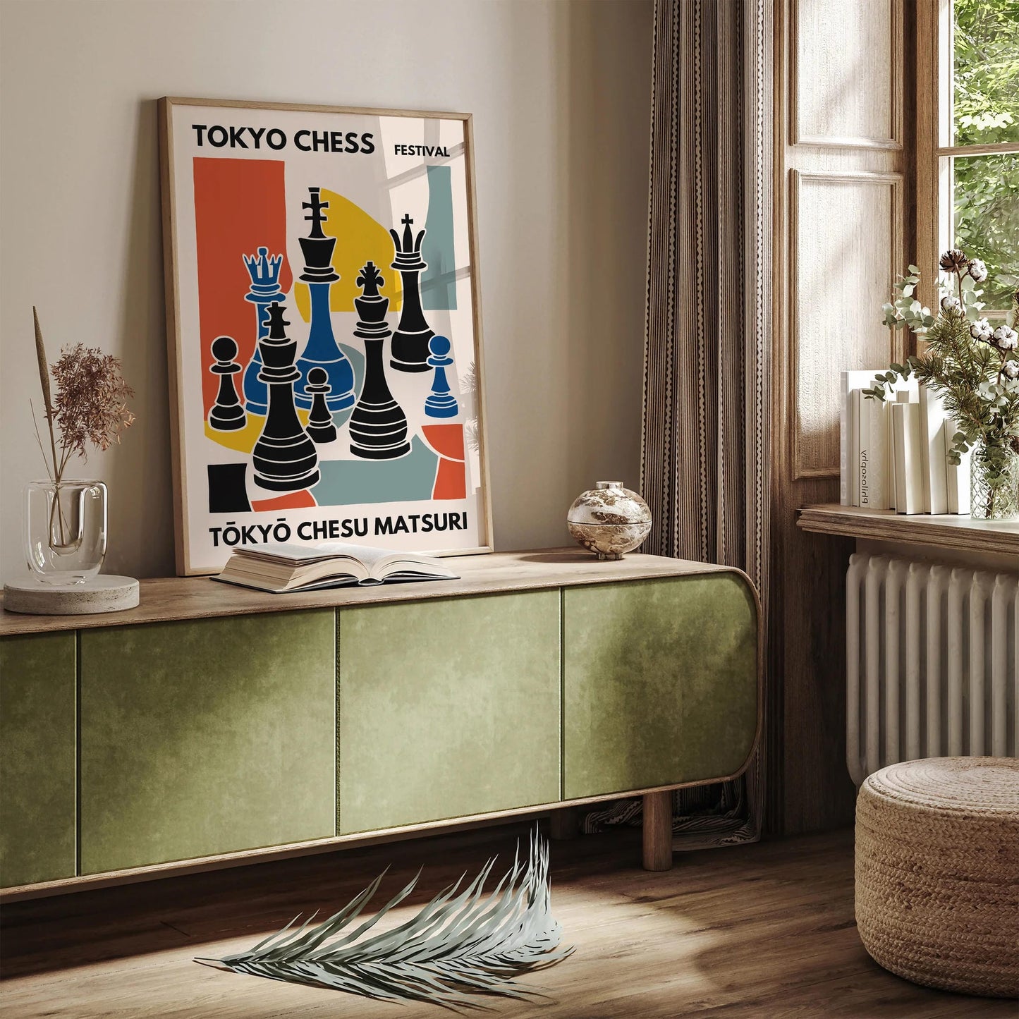 Tokyo Chess Festival Poster – Chess Game Event Art