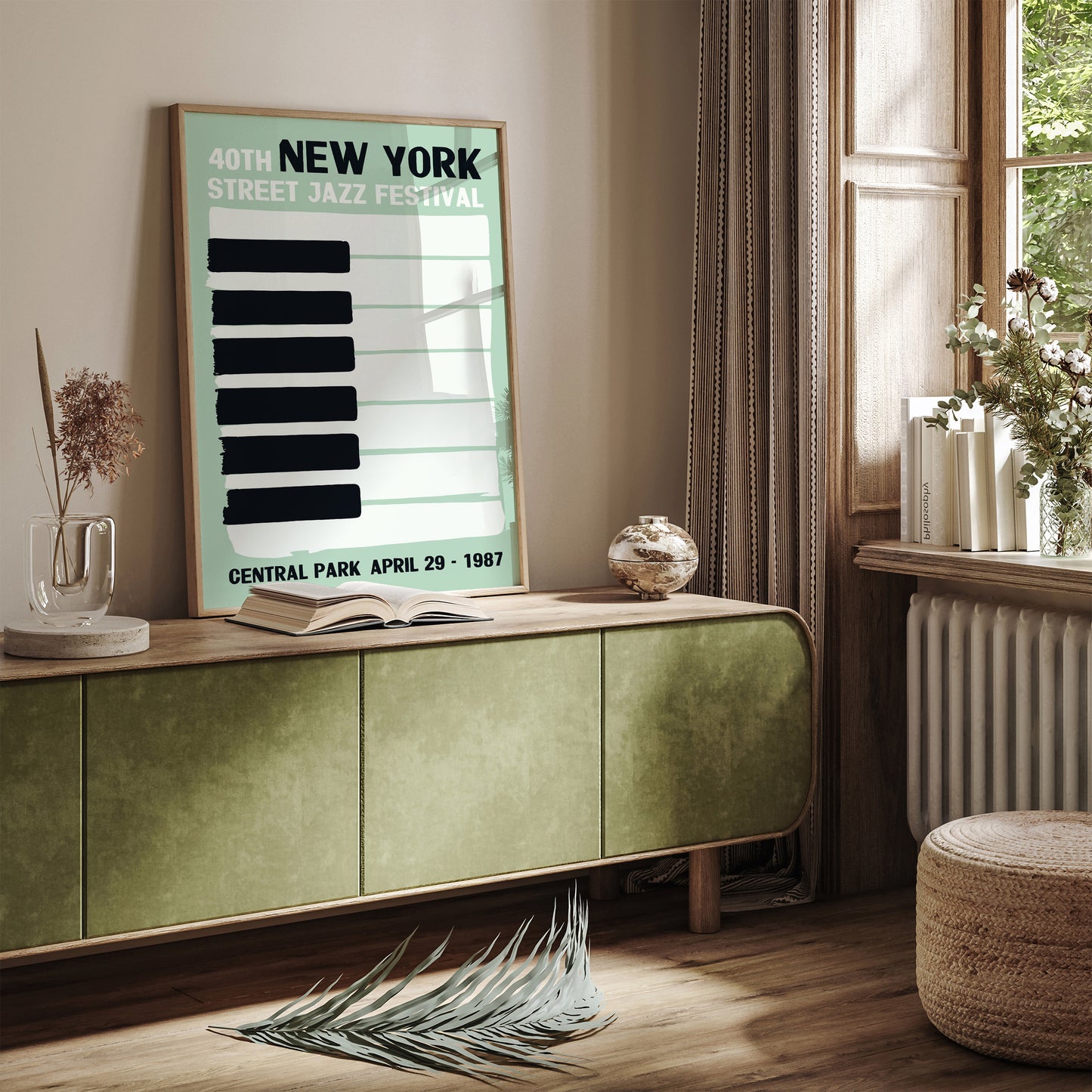 New York Street Jazz Festival Minimal Poster