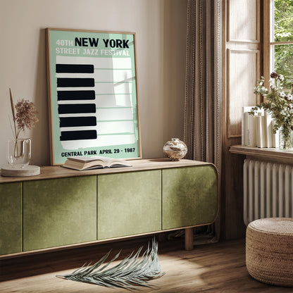 New York Street Jazz Festival Minimal Poster