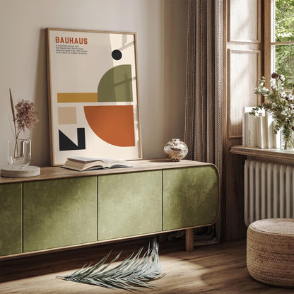 Bauhaus Definition Poster - Geometric Minimalist Art Print