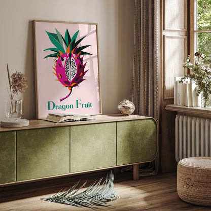 Dragon Fruit Pink Art Print