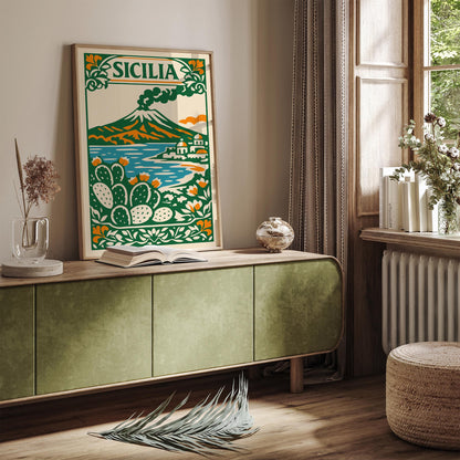 Sicilia Landscape Travel Wall Art Print 2026