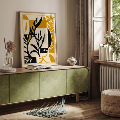 Abstract Nature in Neutral Tones Art Print