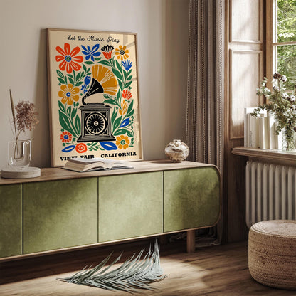 Vinyl Fair California Music Poster