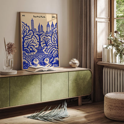 Central Park NYC Poster - New York City Wall Art Print