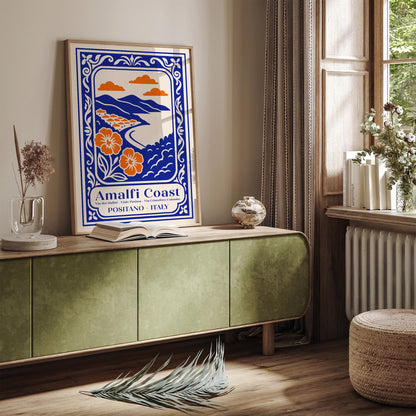Amalfi Coast Positano Italy Poster 2026
