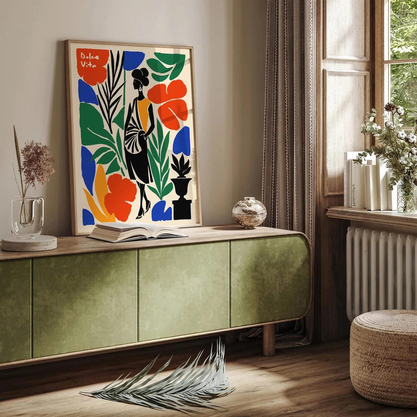 Dolce Vita Colorful Abstract Wall Art Print