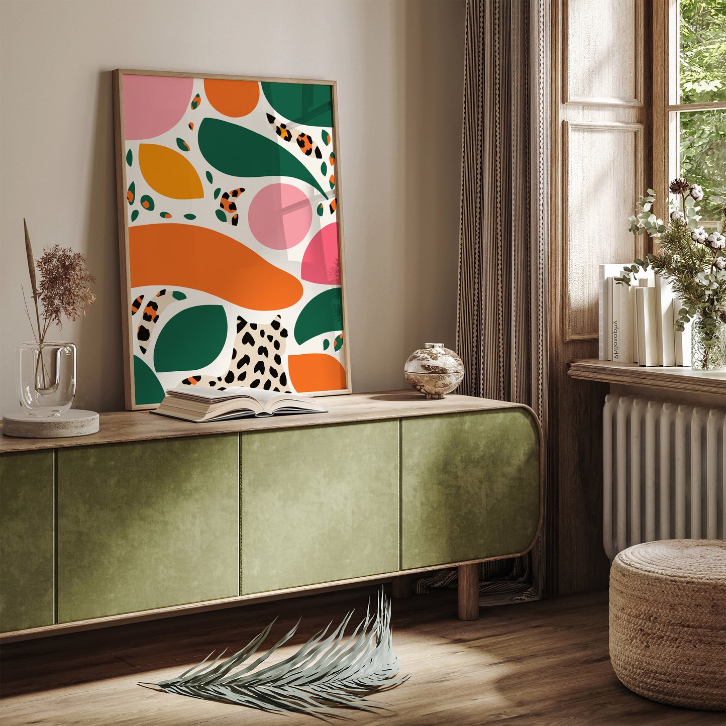 Abstract Mid Century Modern Print