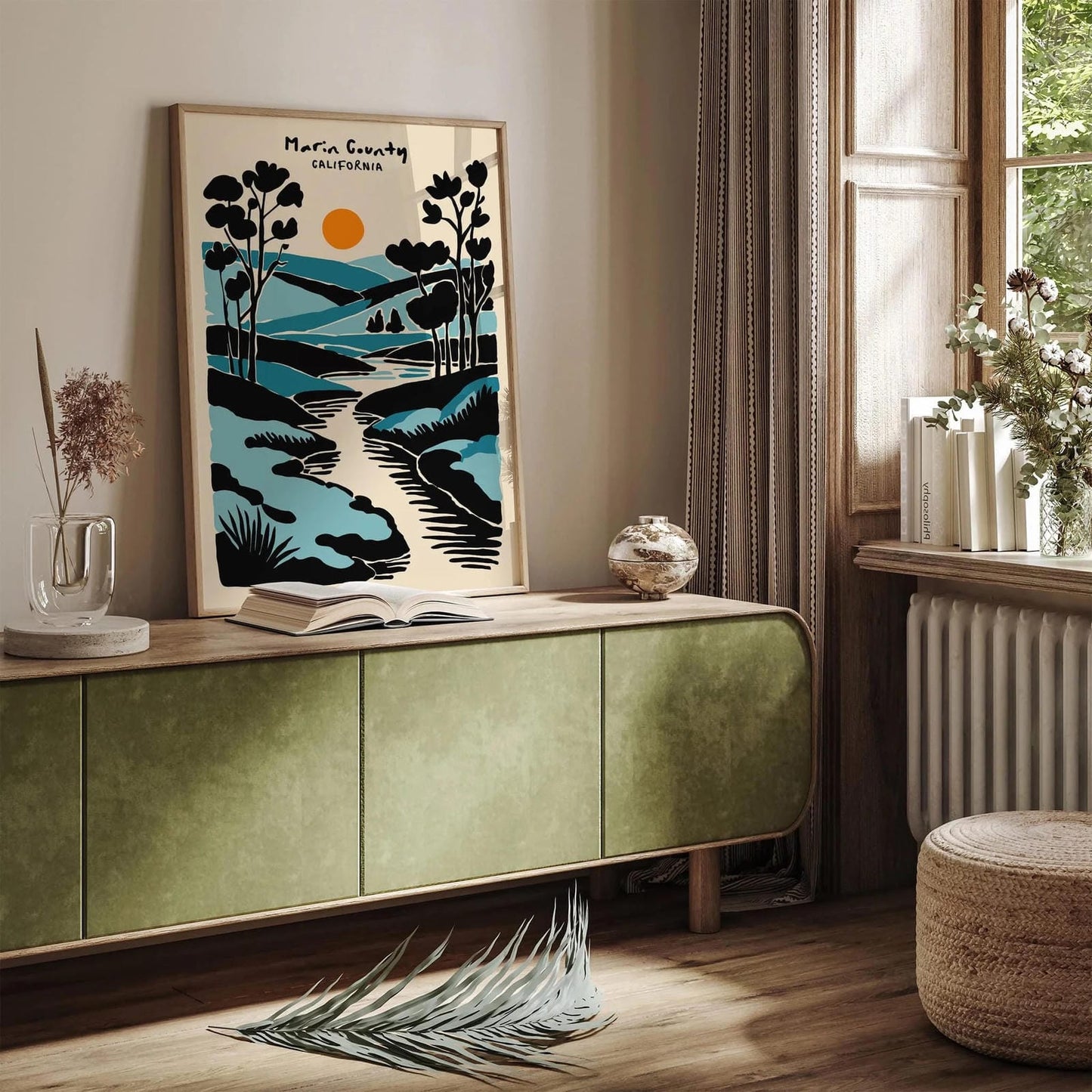 Marin County, California Travel Poster
