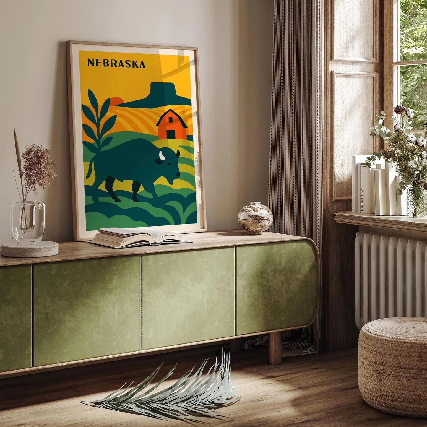 Nebraska State Travel Poster
