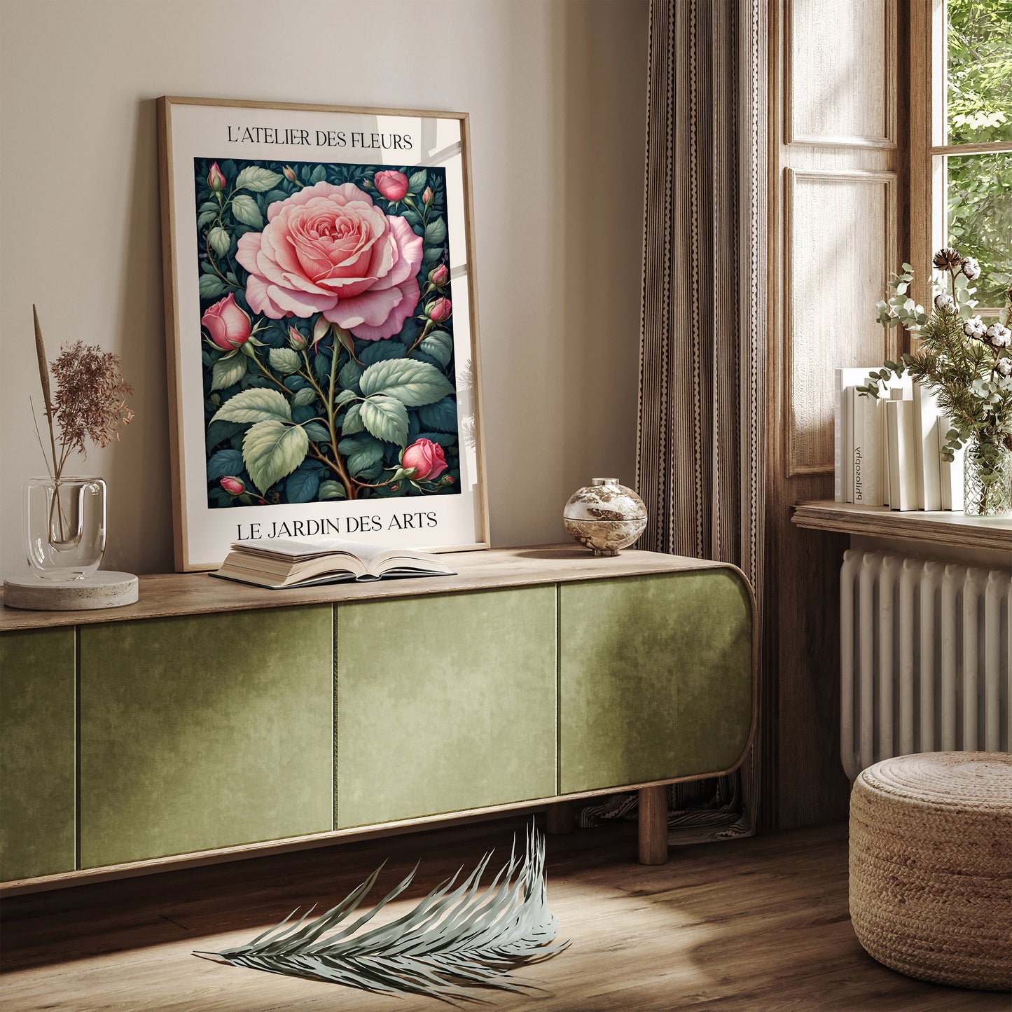 William Morris Victorian Rose Print