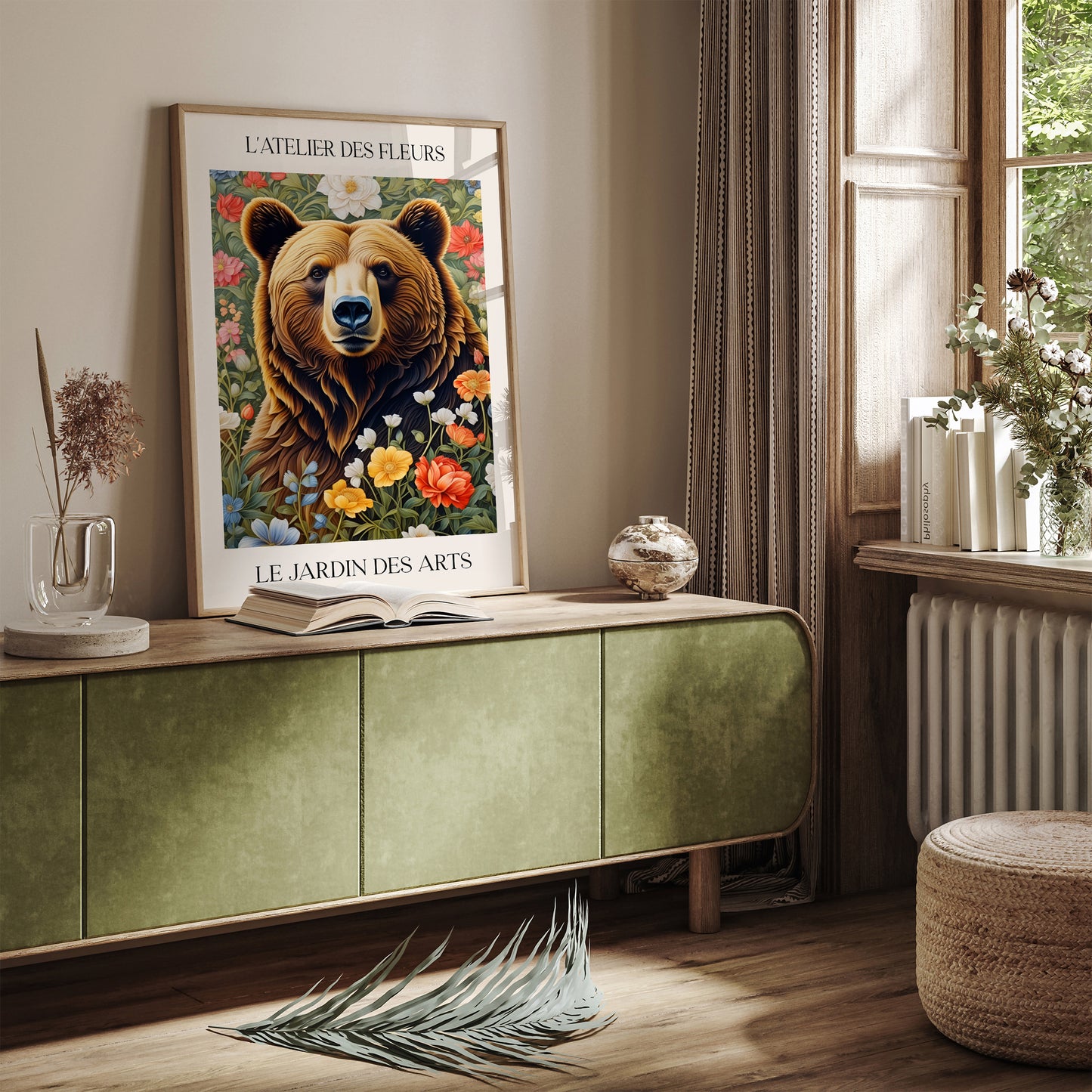 Victorian Wild Bear Art Print