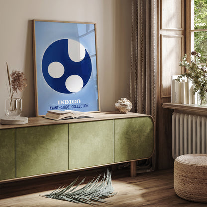 Avant-Garde Collection Indigo Blue Poster