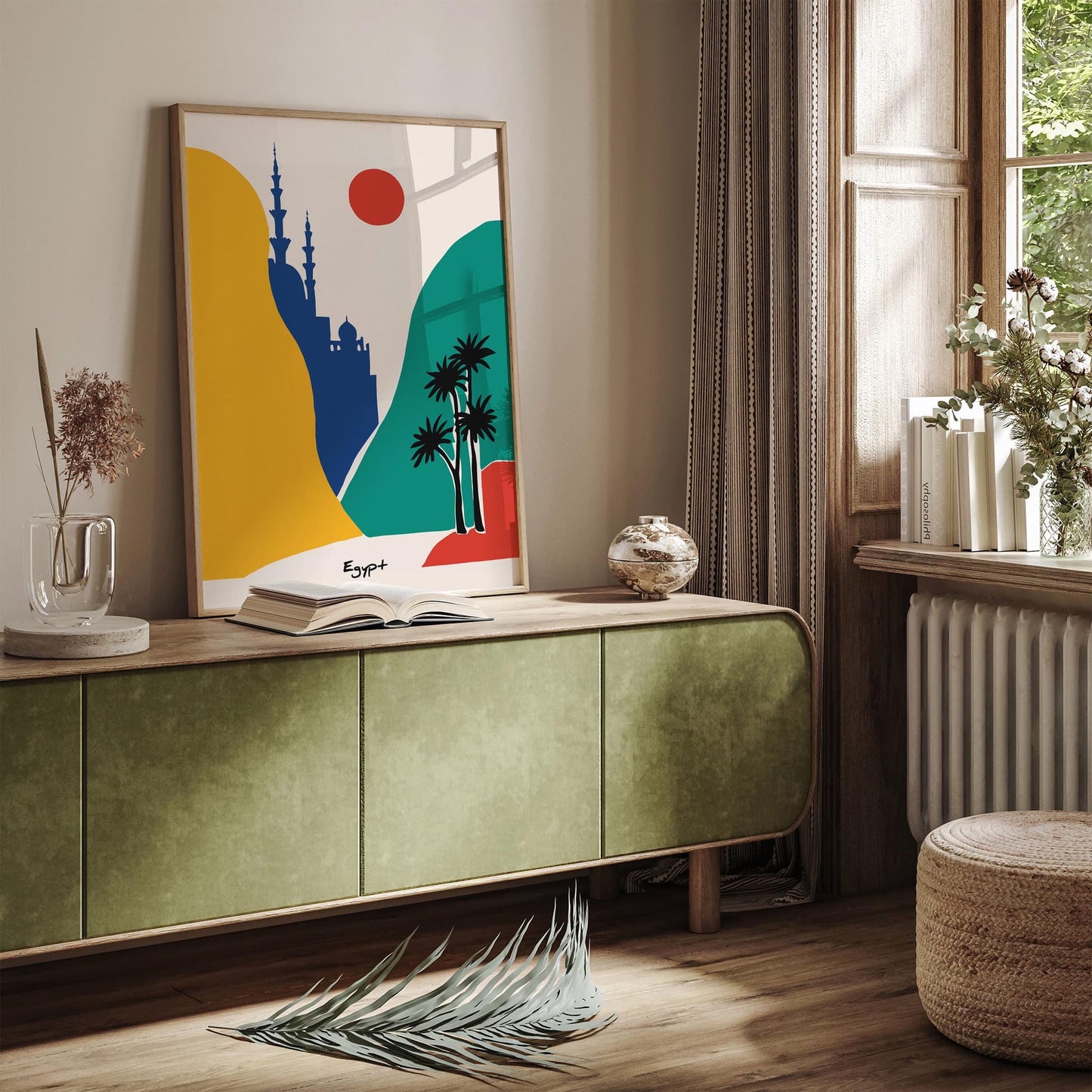 Egypt Mid Century Modern Travel Poster