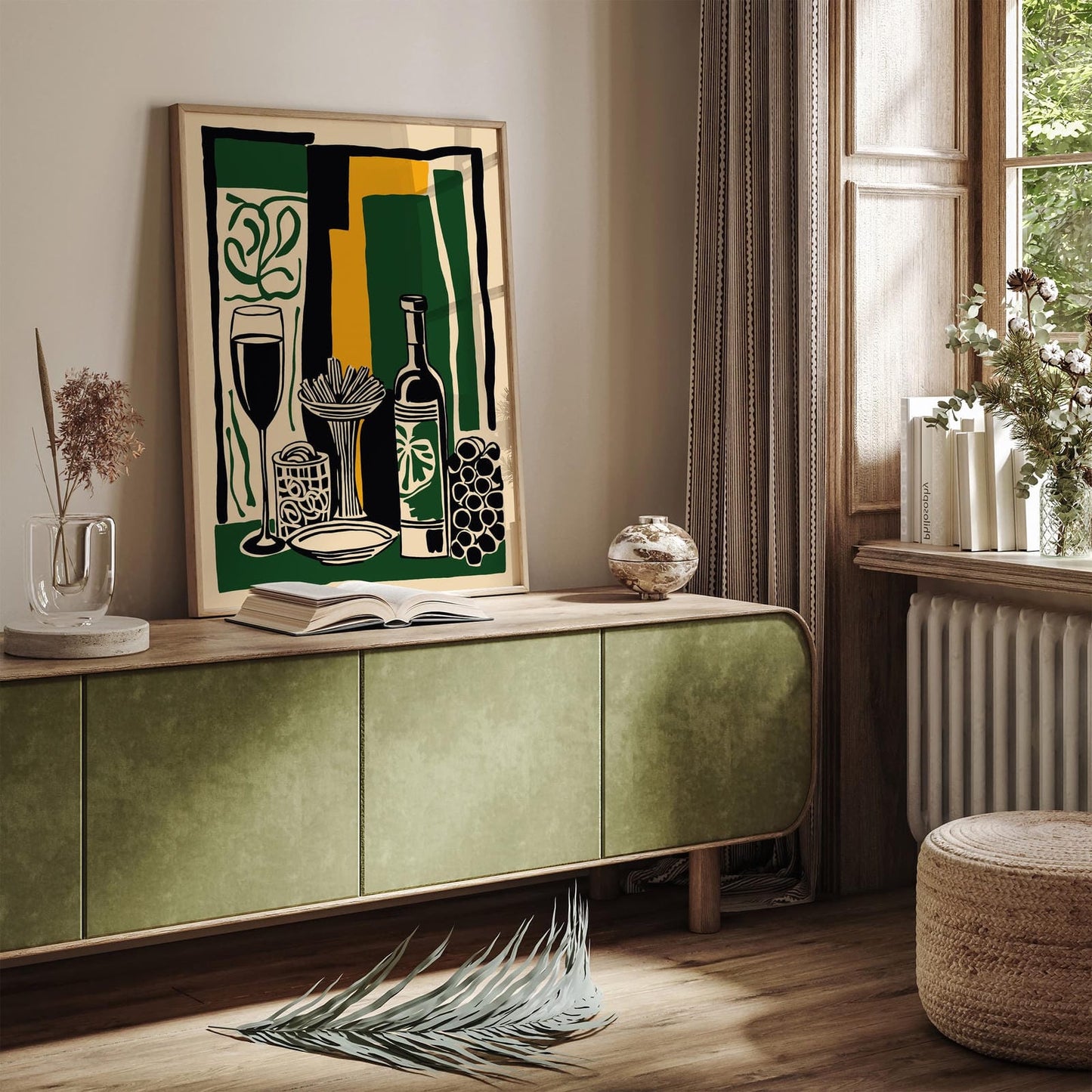 Wine and Pasta, Italian Restaurant Wall Art