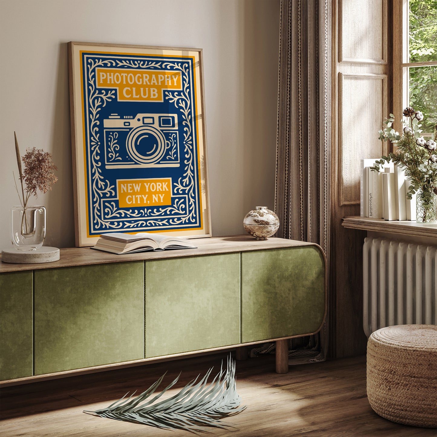 Photography Club NYC Poster – Blue New York Wall Art Print
