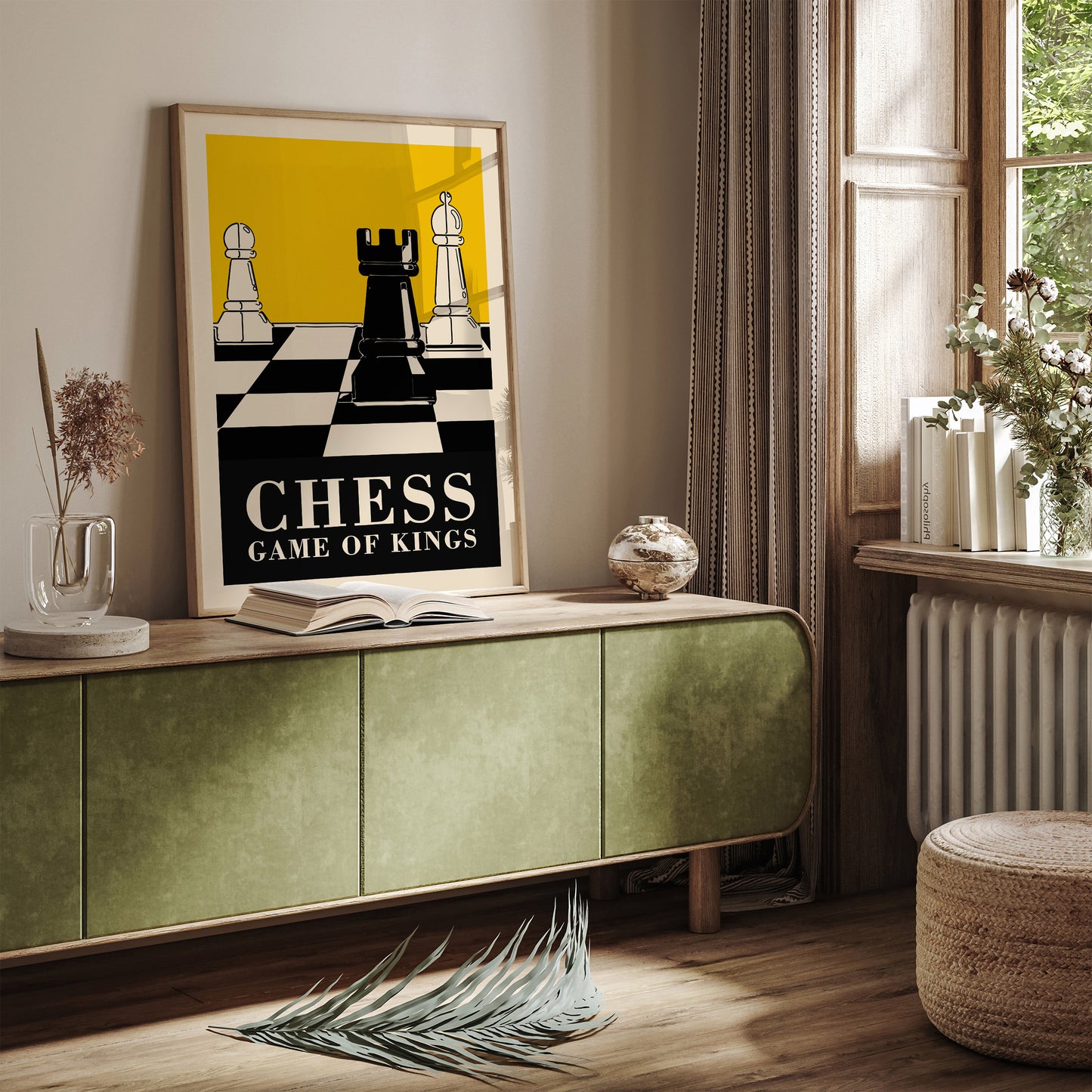 CHESS Game of Kings - Yellow Poster