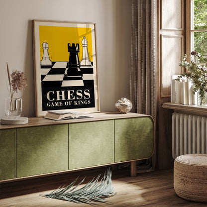 CHESS Game of Kings - Yellow Poster