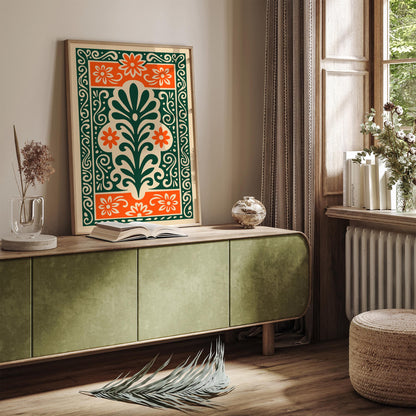 Mexican Ethnic Abstract Poster