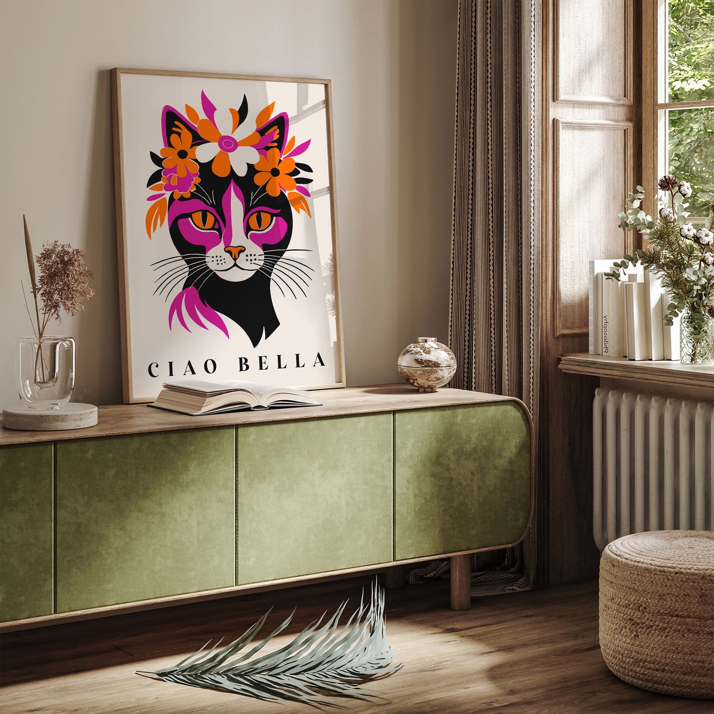 Ciao Bella Cute Cat Poster