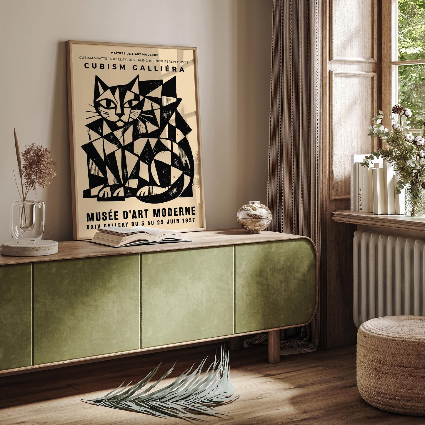 Cubism Galliera Exhibition Poster – Modern Art Print