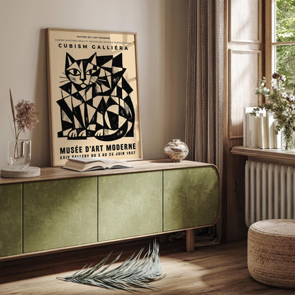 Cubism Galliera Exhibition Poster – Modern Art Print