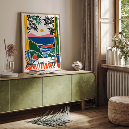 Dolce Far Niente Colorful Italian Landscape Print