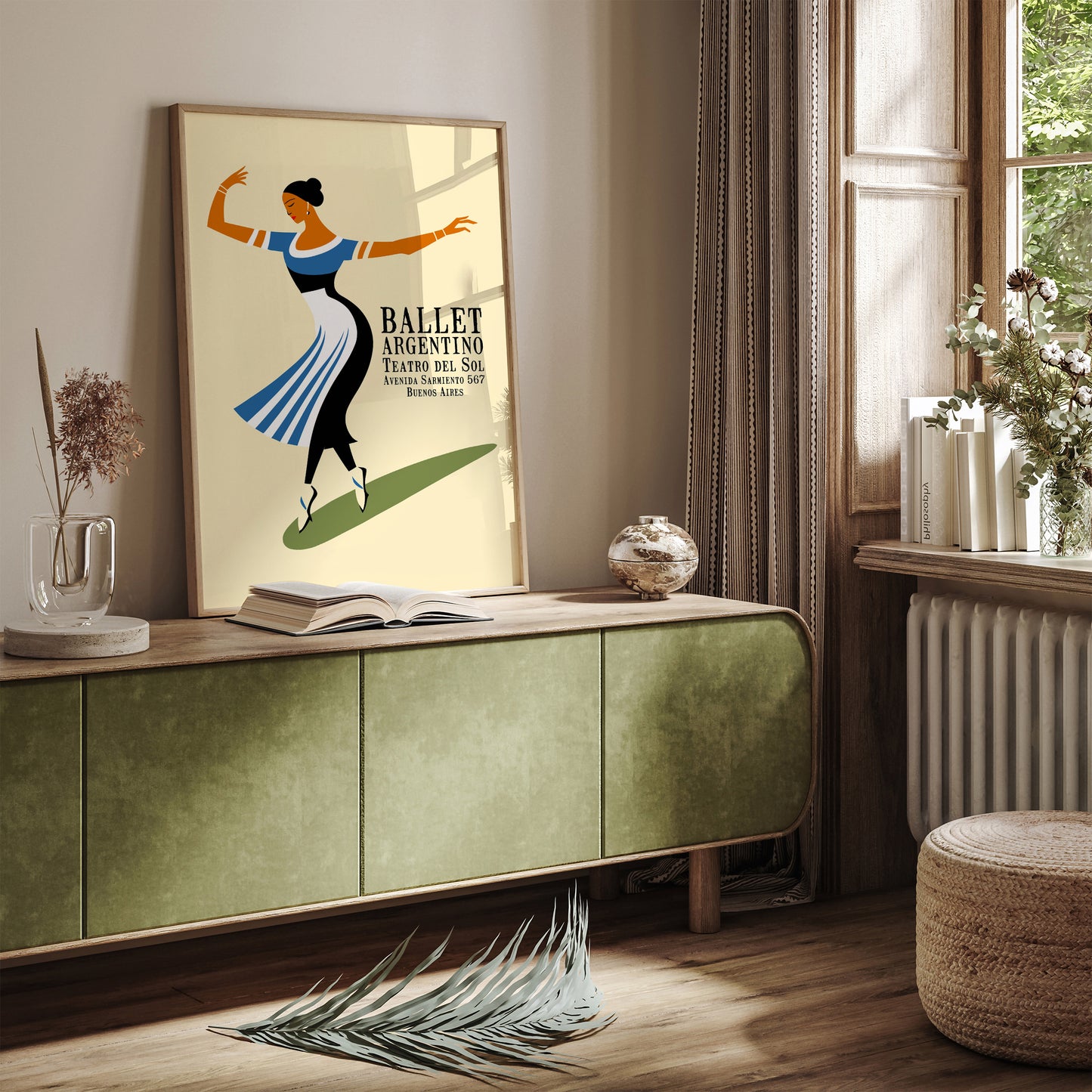 Argentino Ballet Retro Ballerina Wall Art
