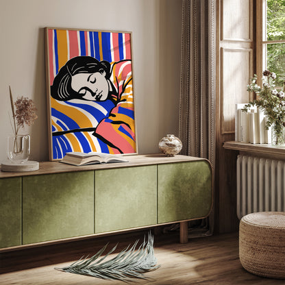 Sleeping Beauty - Woman Portrait Art Print