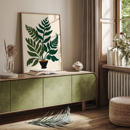 House Plant Fern Art Print