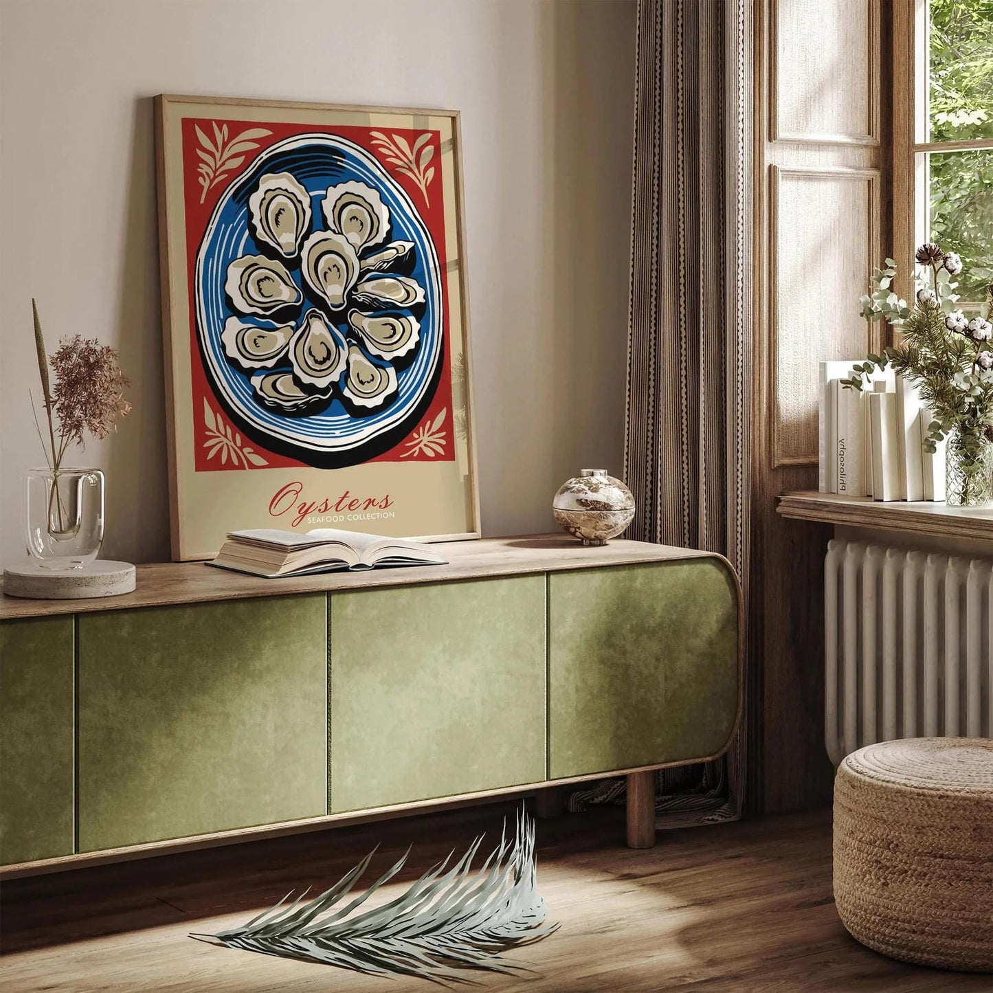 Oysters Seafood Kitchen Art Print