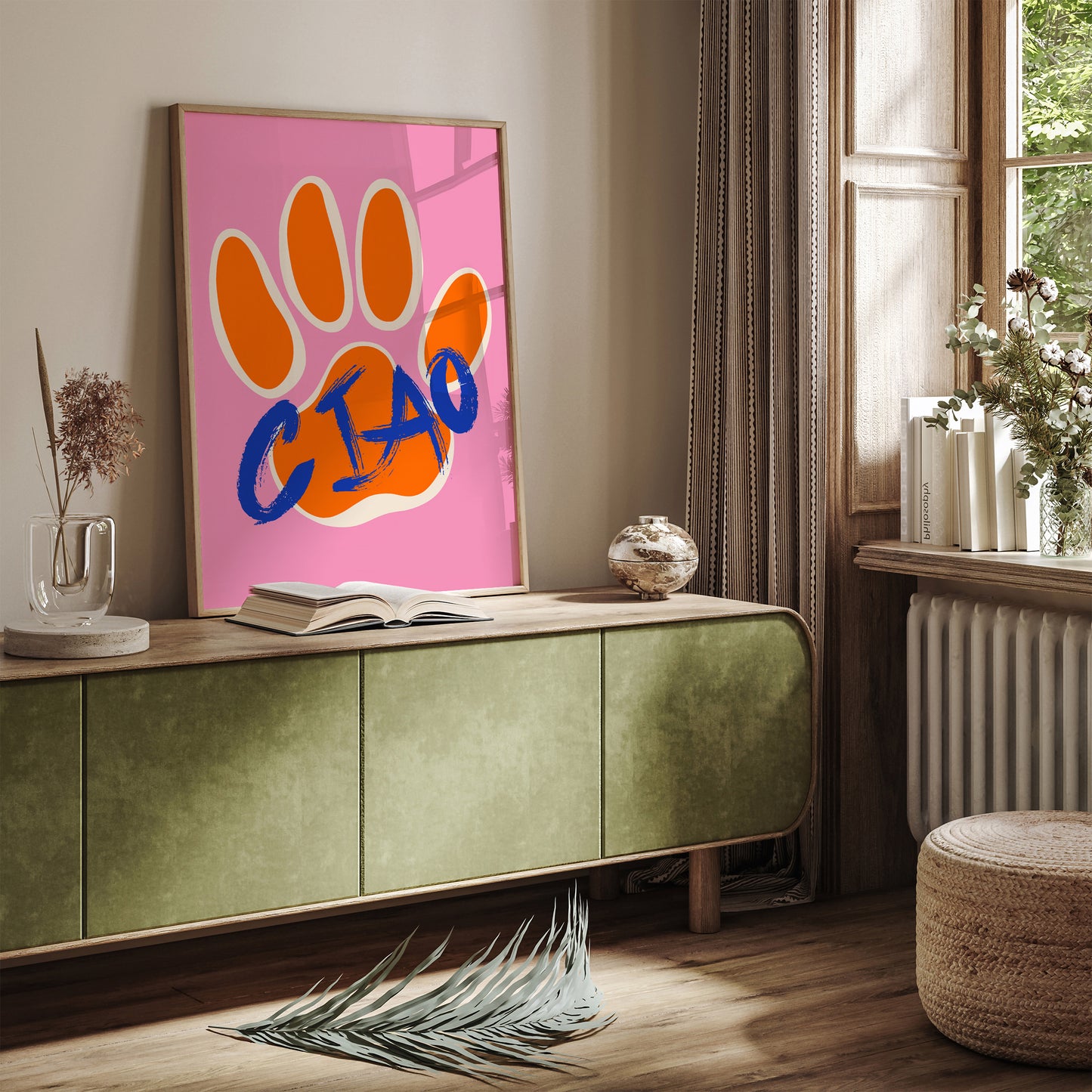 Ciao Pop Art Cats Paw Wall Art 2024