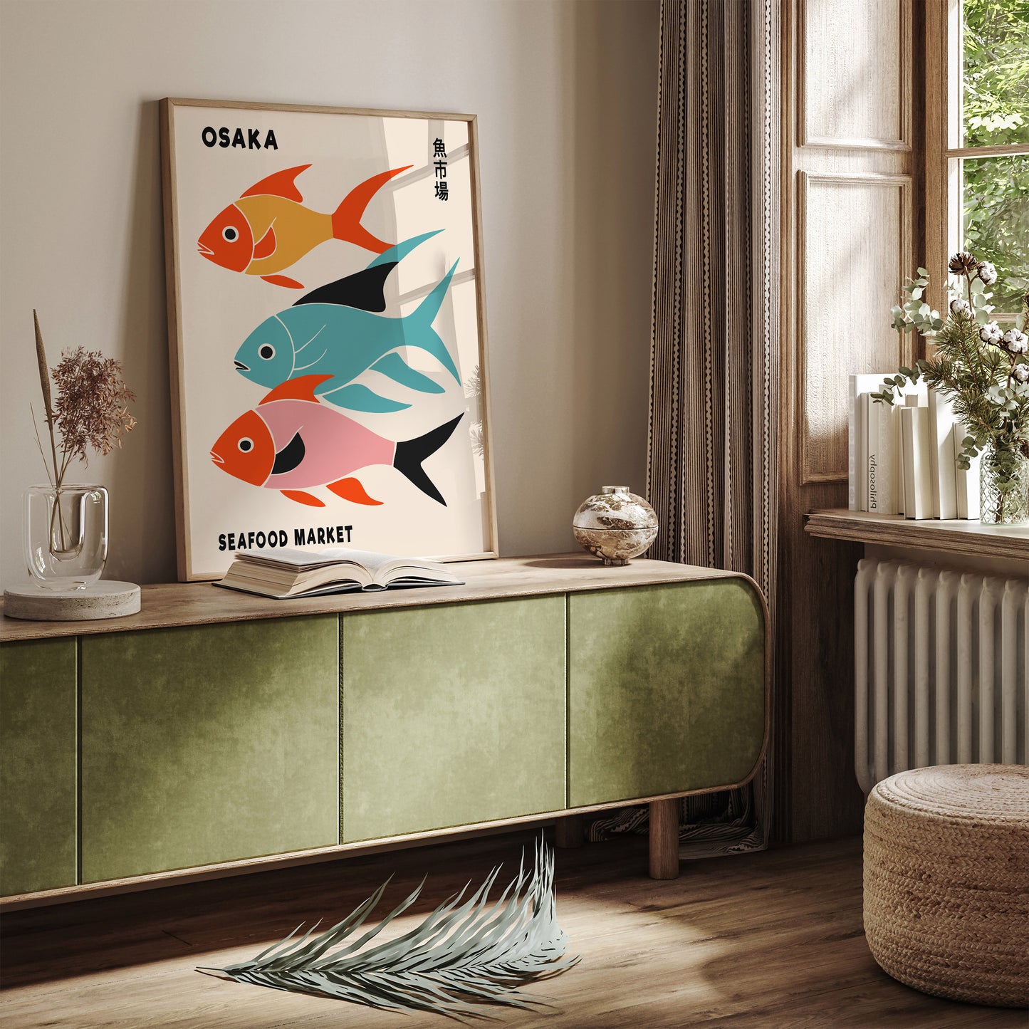 Osaka Seafood Market Poster 2025