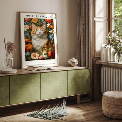 Kitty Portrait Elegant Wall Art