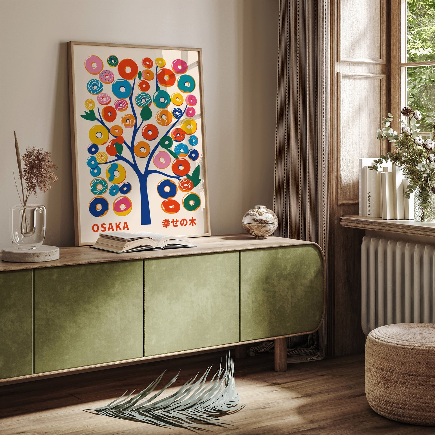 Donuts Tree Colorful Poster