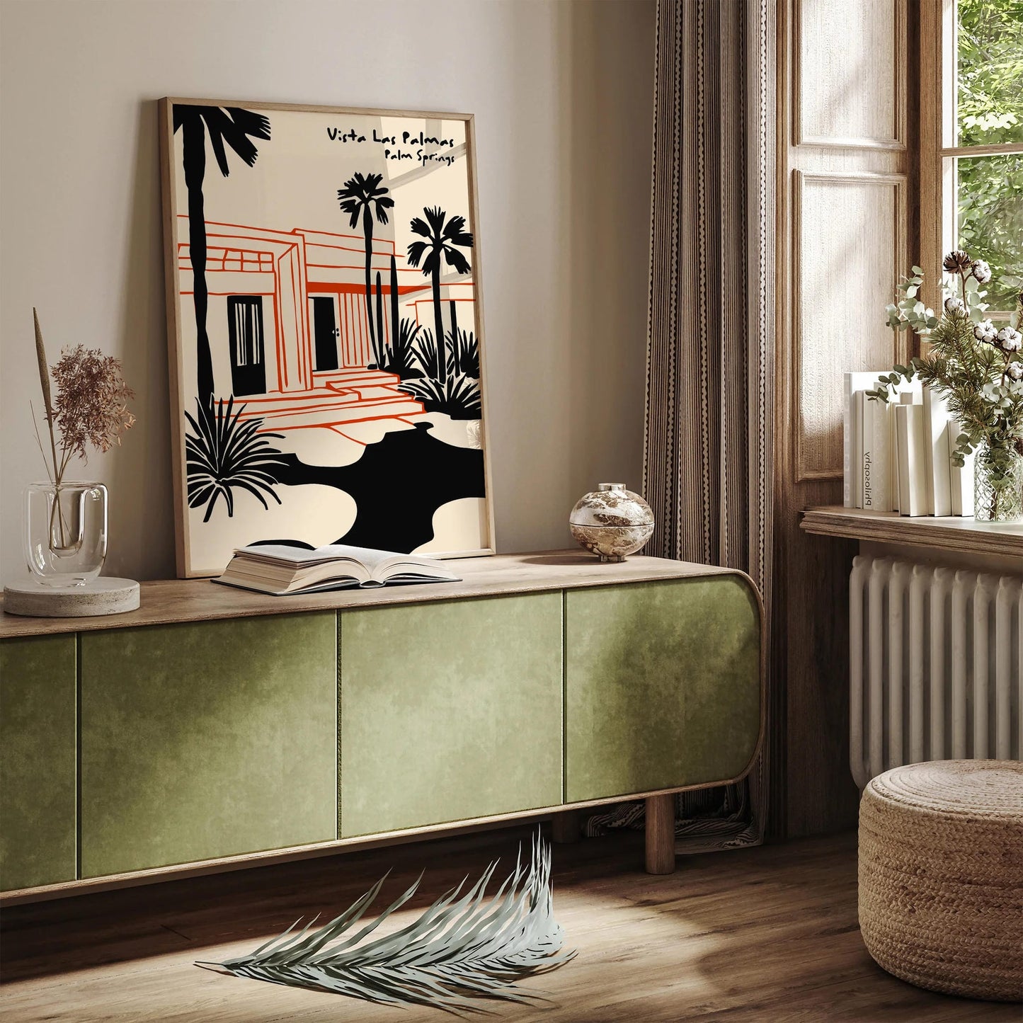 Retro Palm Springs Architecture Poster – Mid Century Wall Art