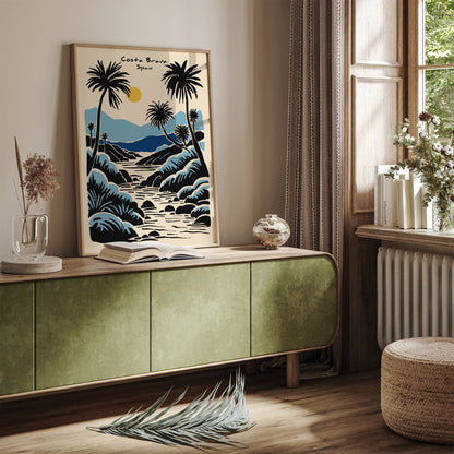 Costa Brava Spain Tropical Poster