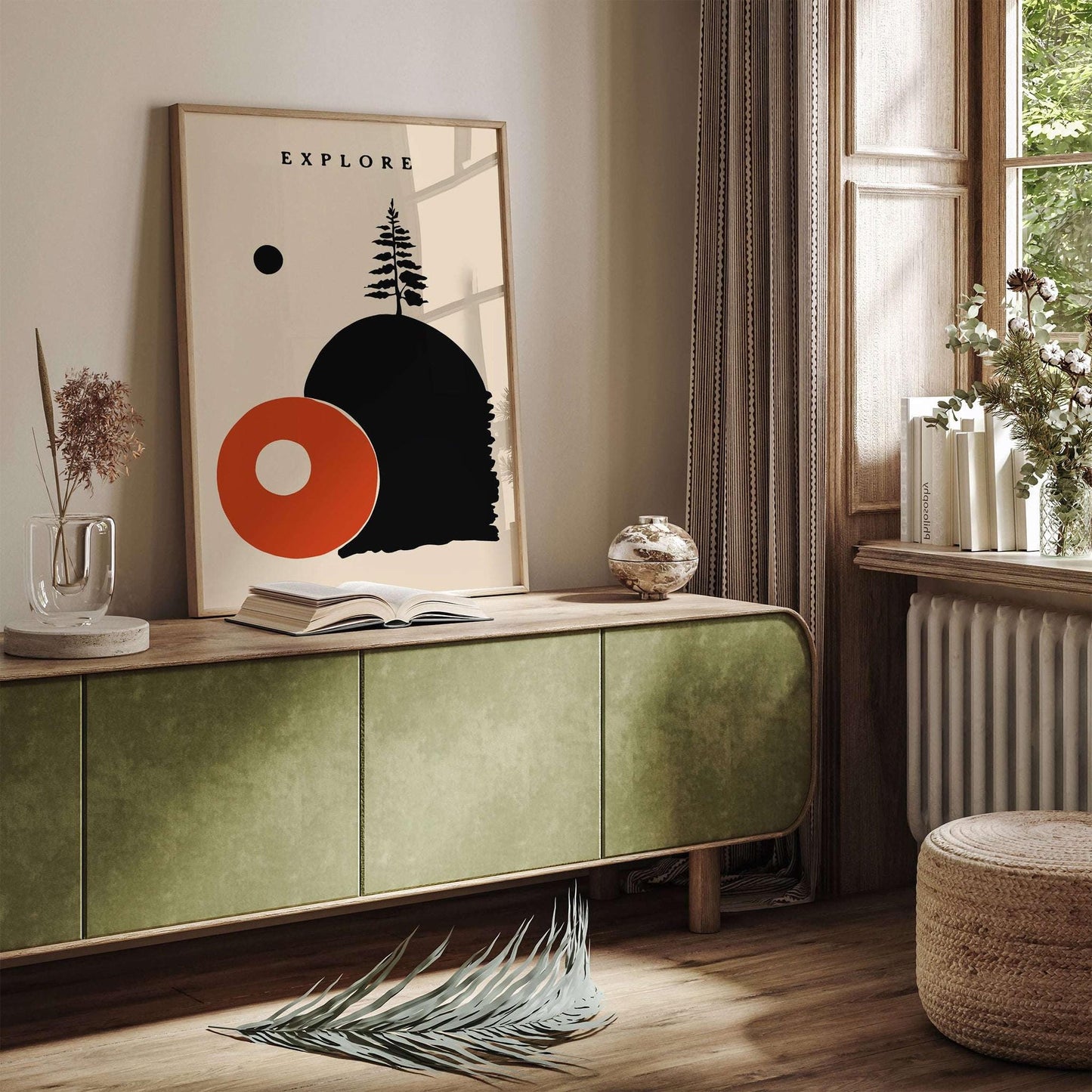 Explore Modern Minimalist Travel Poster