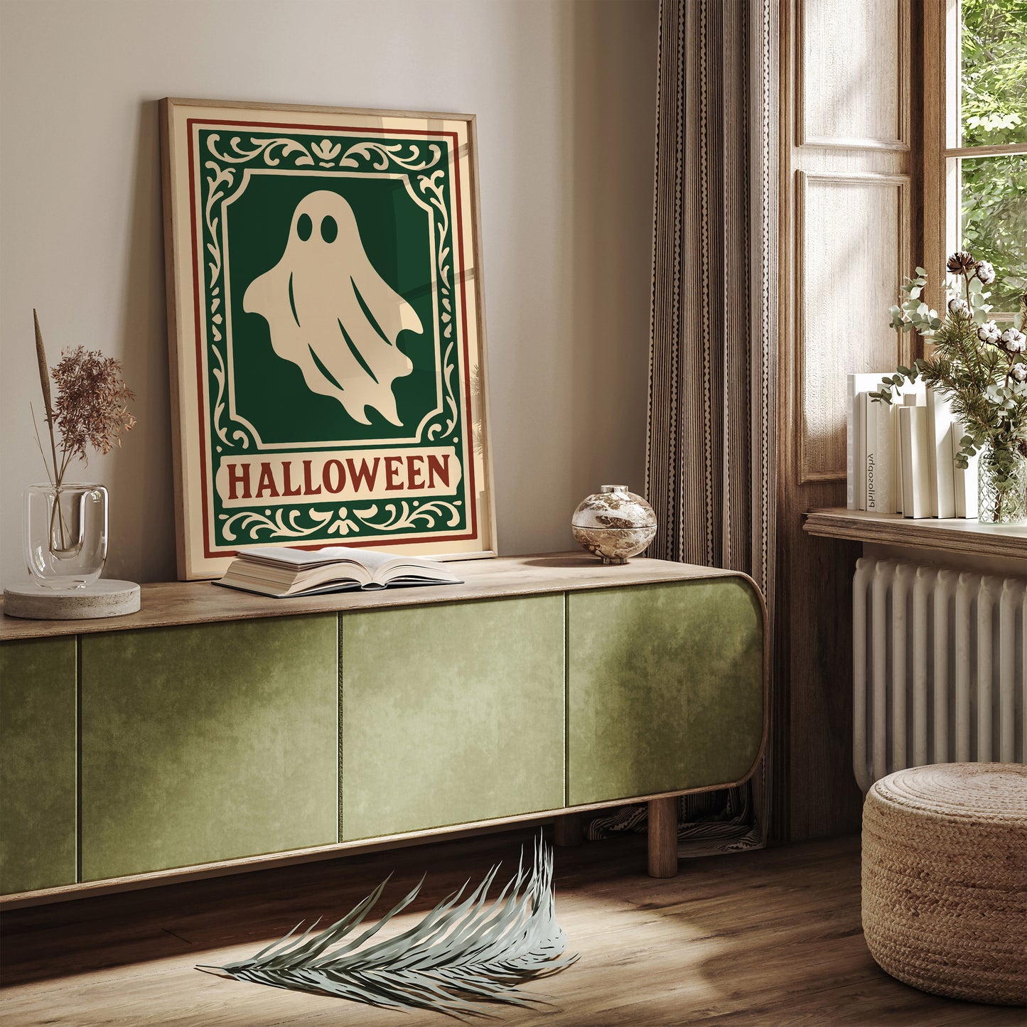 Halloween Ghost Poster -  Victorian Gothic Art Print