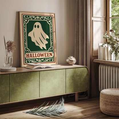 Halloween Ghost Poster -  Victorian Gothic Art Print