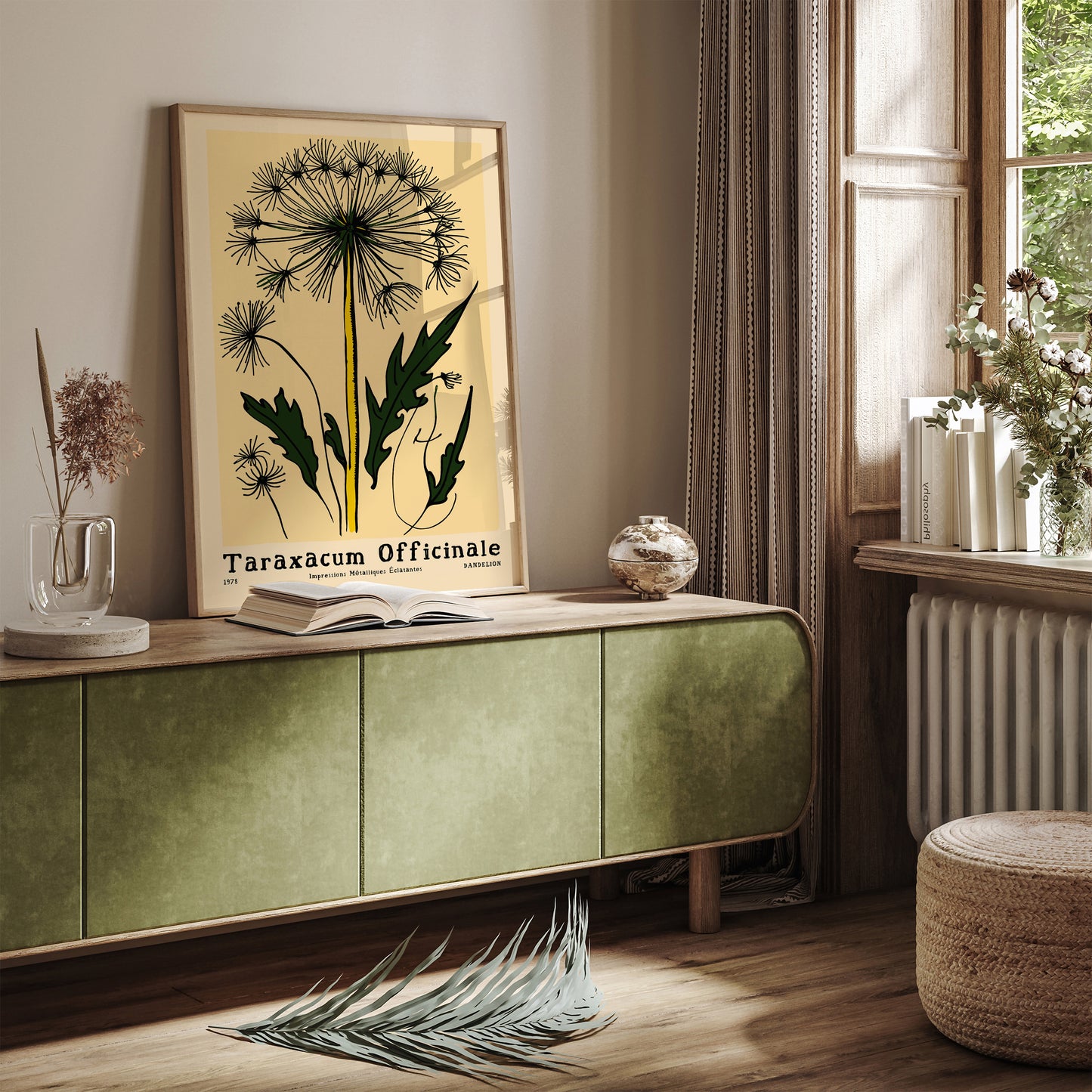 Dancelion - Retro Botanical Art Prints