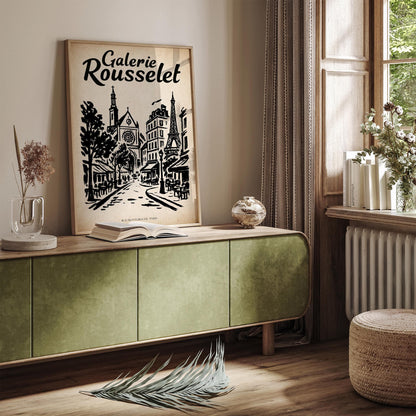 Rue Montorgueil Paris - Vintage Travel Art Print