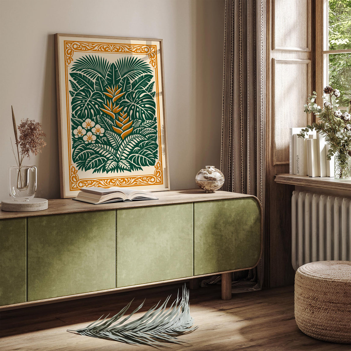 Tropical Botanical Nature Art Poster