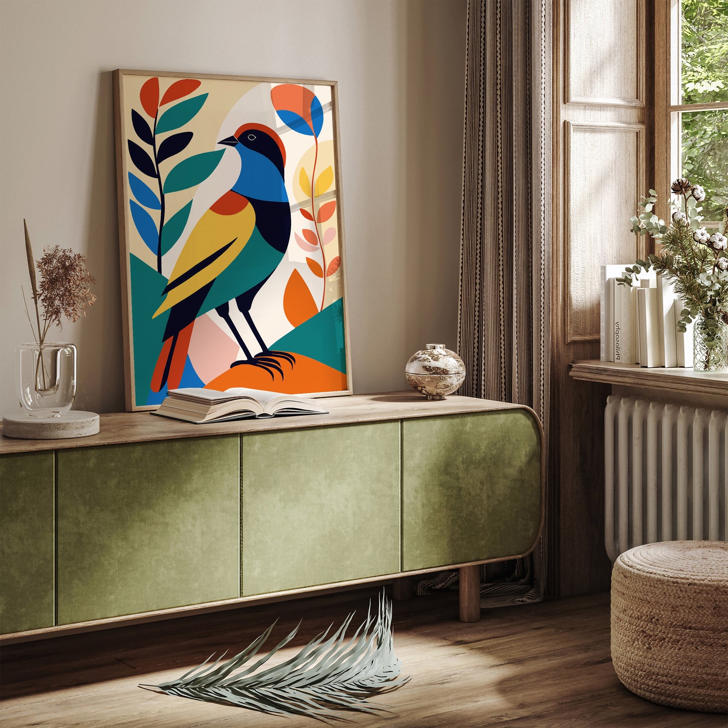 Colorful Bird Kids Room Wall Decor