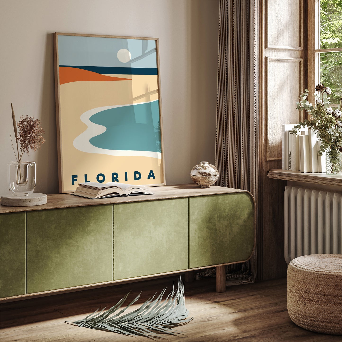 Florida Modern Minimalist Travel Art Print