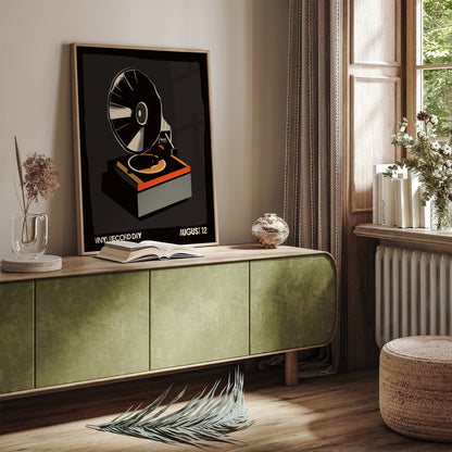 Vinyl Record Day - Gramophone Black Poster