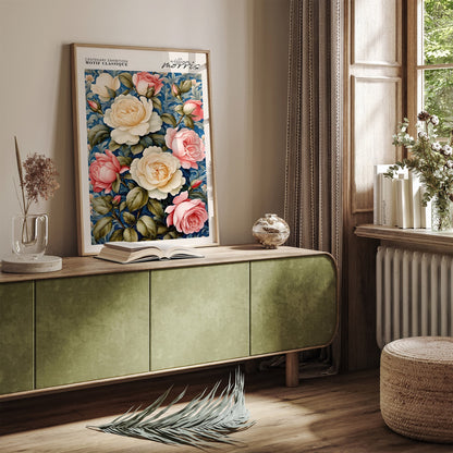 Elegant Classic Roses Wall Art
