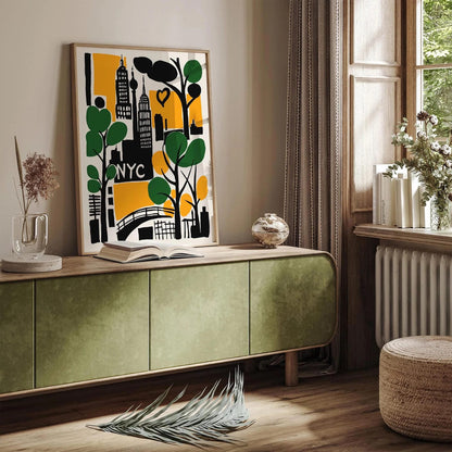 Retro New York City Travel Poster